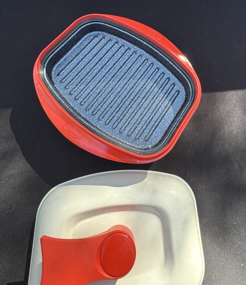 Vtg 1970’s Range Mate Rectangular Nonstick Microwave Grill Pan RangeMate Mint!