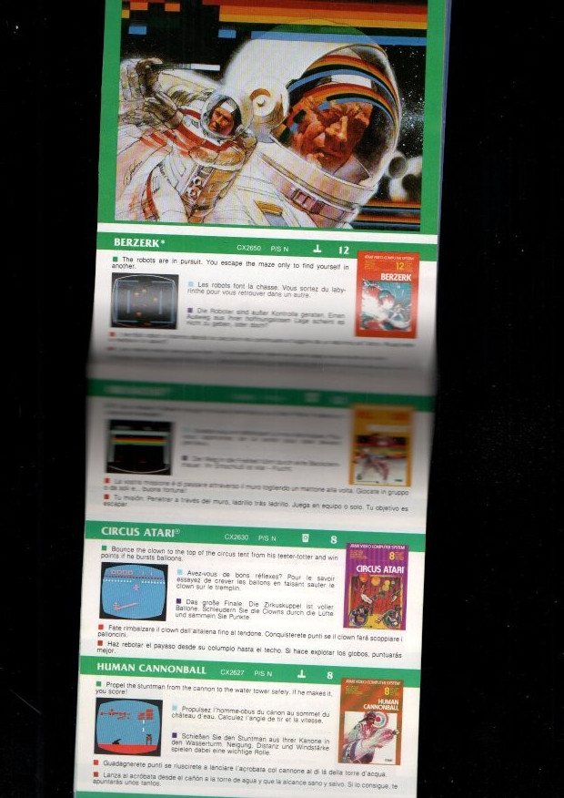 atari video games catalog old console 128 pages 80s 32 pages