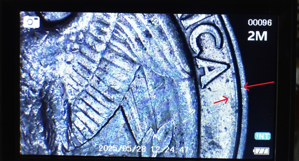 1996 P Quarter Error Broad Struck, Die Chips, Doulble Die Multi Errored