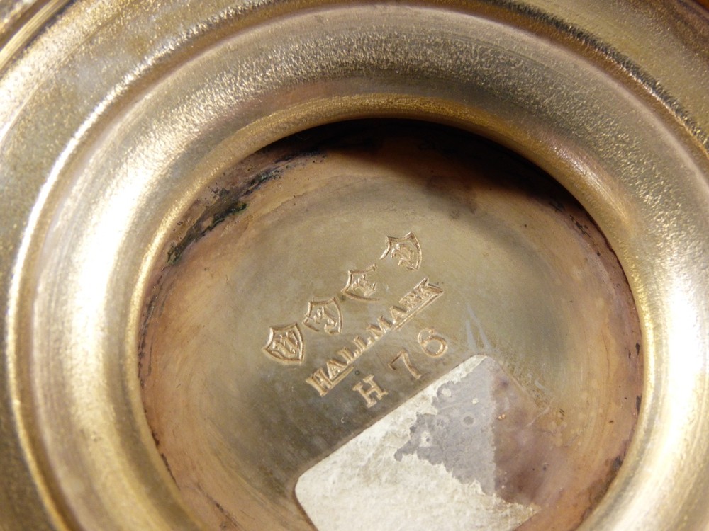 VTG HALLMARK SIGNED PIERCED DESIGN SILVER PLATE CANDY NUT BOWL DISH