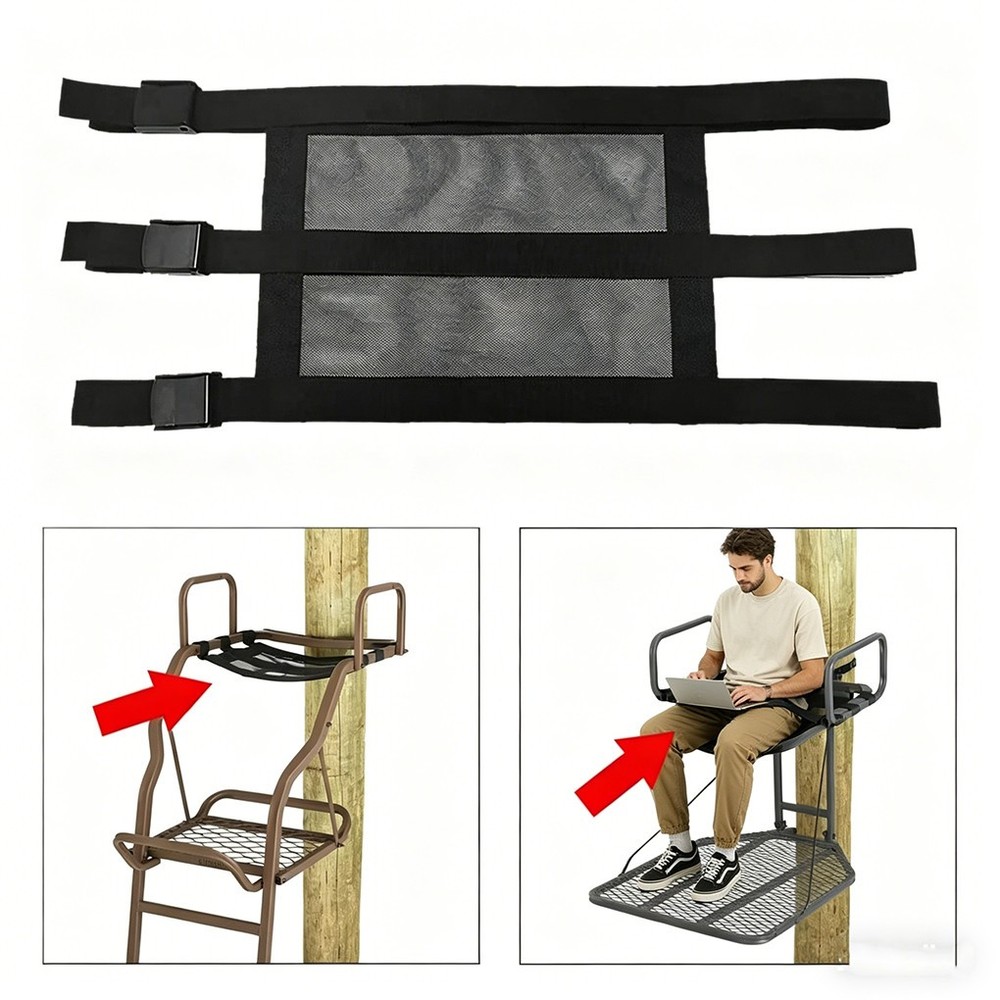Universal Fitting Tree Stand Seat Replacement Adjustable for Ladder -%//#%