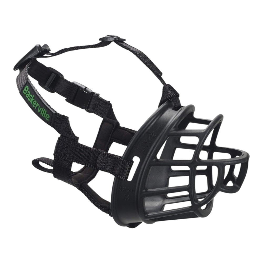 Baskerville Ultra Muzzle for Dogs - Size 4 - Adjustable & Comfortable - New