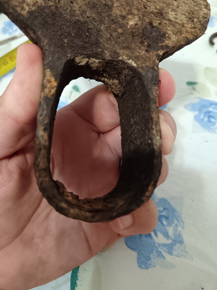 Vintage Antique Solid Iron Battle Axe Head