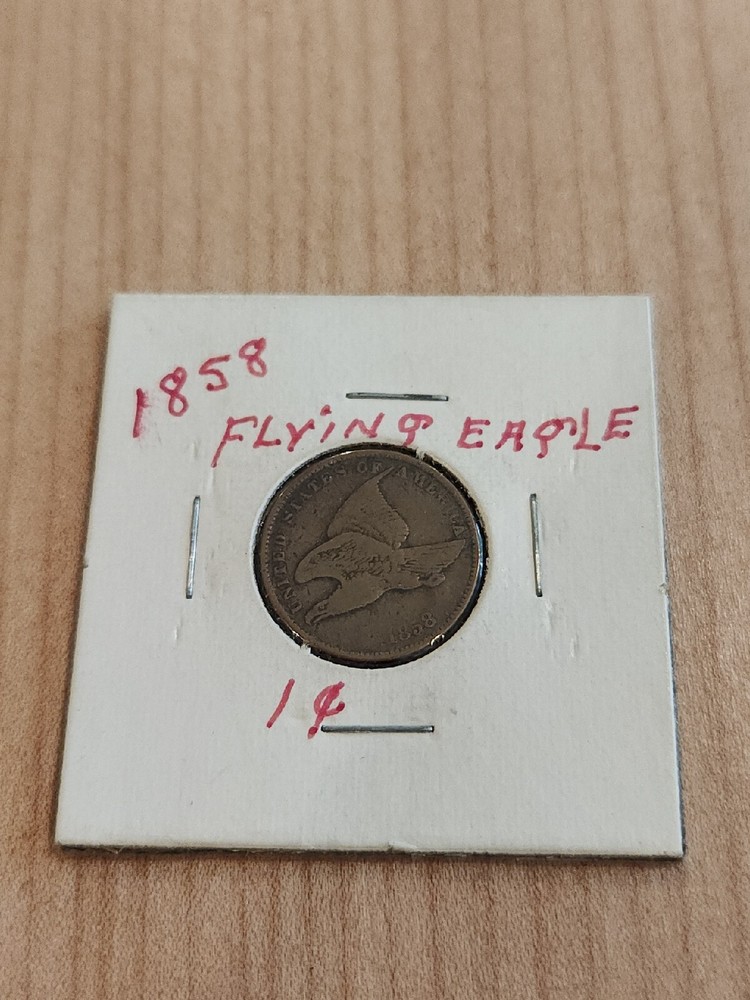 1858 flying eagle cent penny