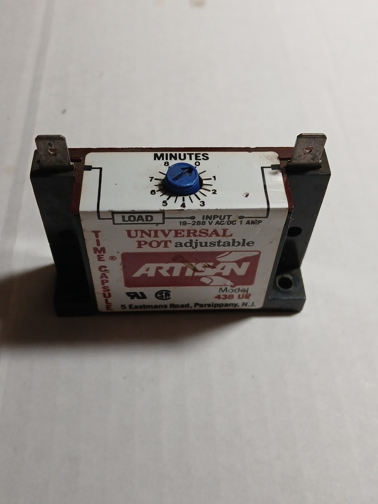 ARTISAN TIME CAPSULE UNIVERSAL SOLID STATE TIMER POT ADJUSTABLE MODEL 438 UP