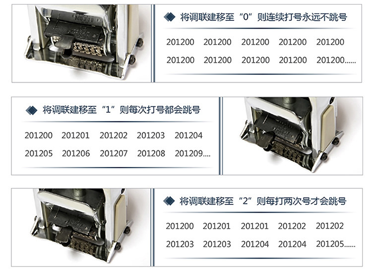 6 position automatic numbering machine Chapter Marking Machine Digital Stamp