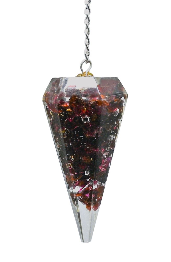 Garnet Orgone Pendulum