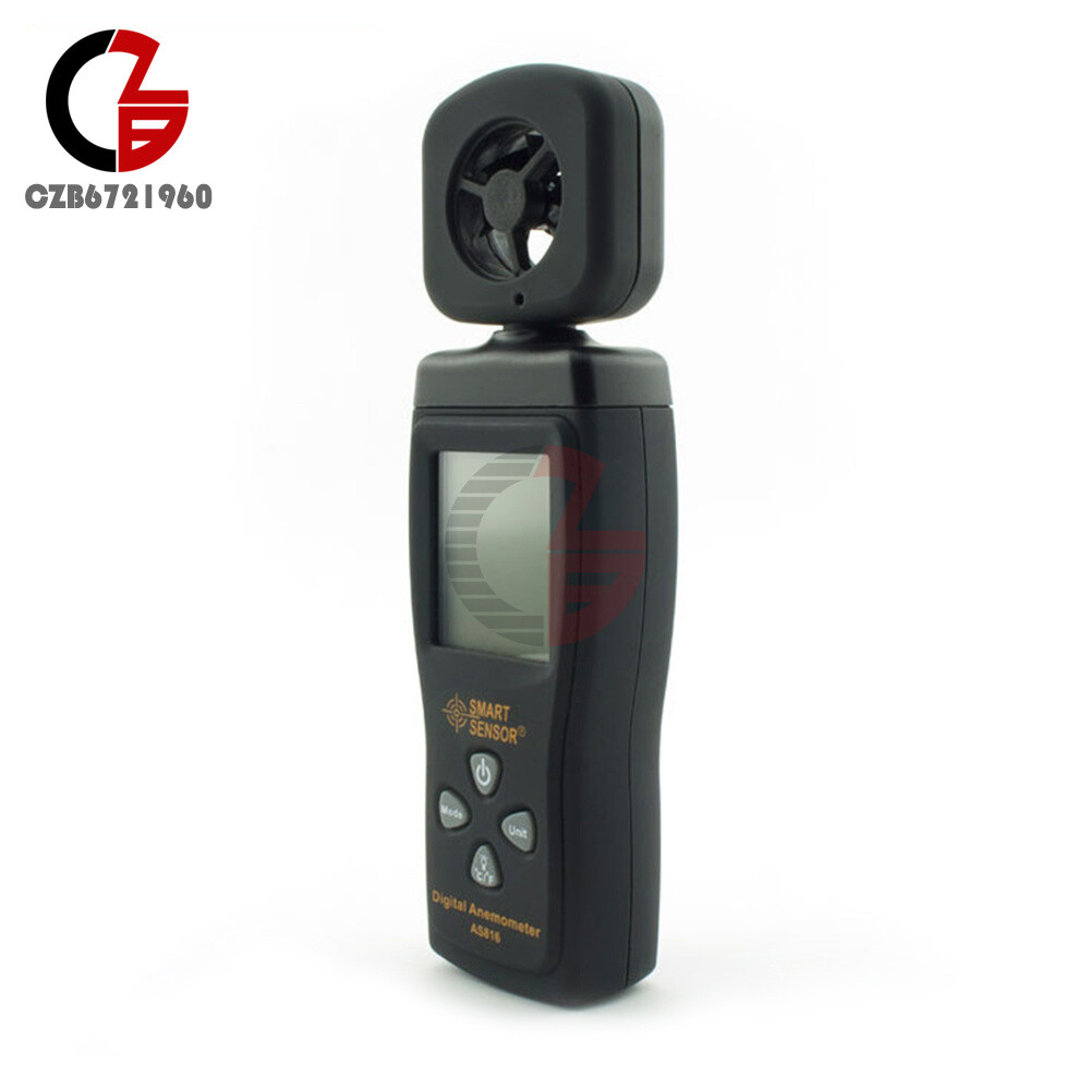 Smart sensor Air Flow Meter Anemometer LCD Wind Speed Wind Temperature Tester