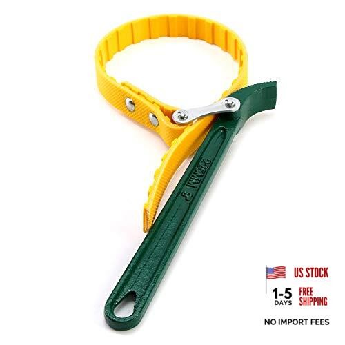 9" Belt Strap Wrench, Multi-Purpose Adjustable Strap Oil Filter 9" (1 pack)