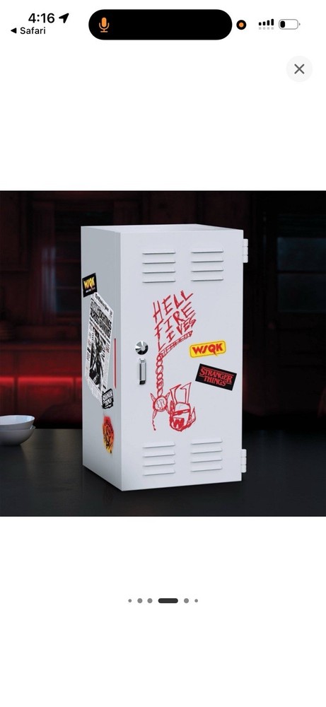 Stranger Things Hell Fire Mini Fridge