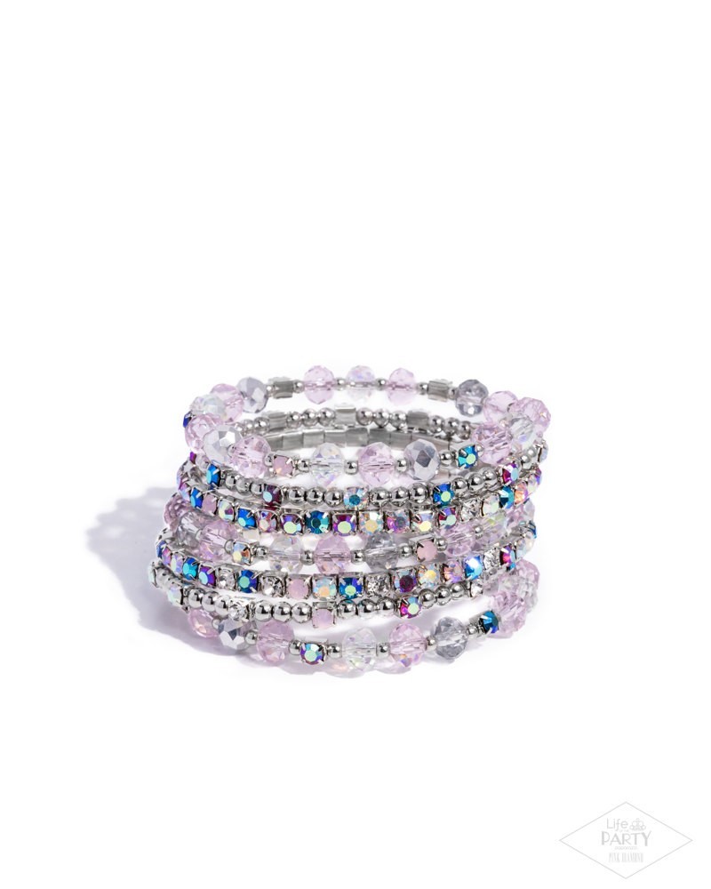 Paparazzi Sizzling Stack - Multi - Beads - Rhinestones - Wrap Style Infinity Bra