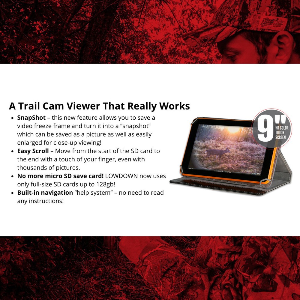 LOWDOWN 2 Trail Camera Image and Video Viewer with Shoulder Bag Bundle