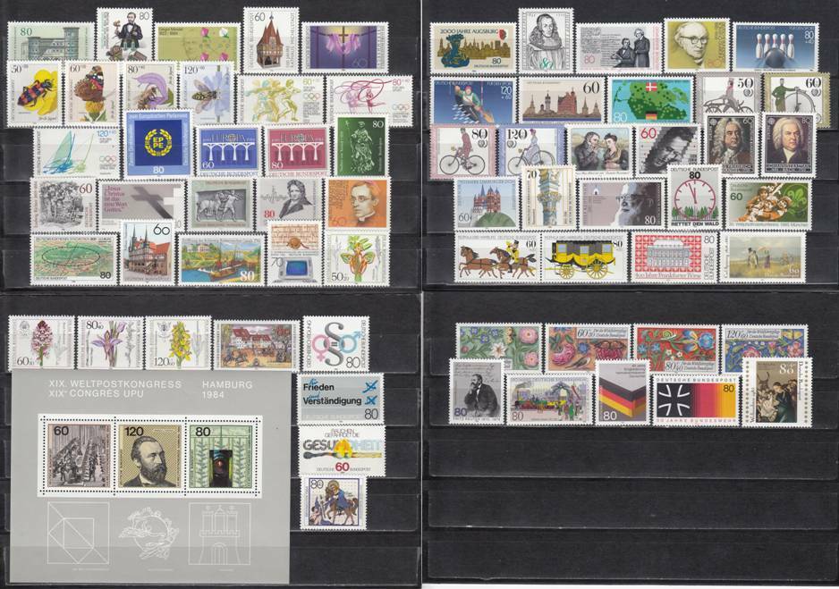 Germany 1984 + 1985 - complete year sets - MNH (b1)