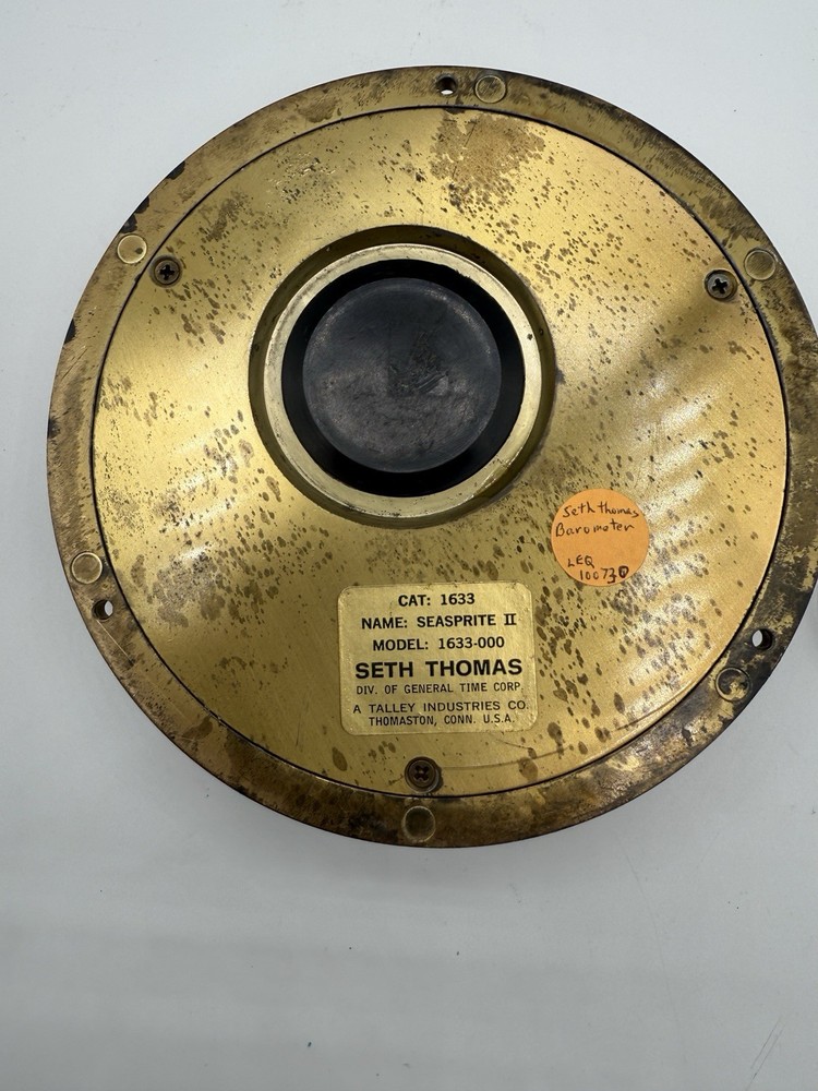 Seth Thomas Vintage Brass Barometer