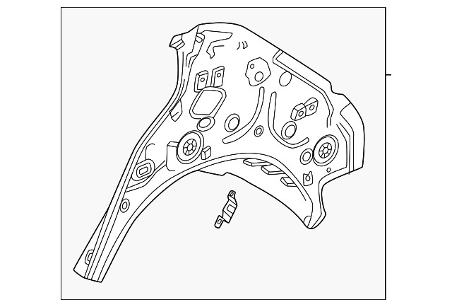 Genuine GM Inner Quarter Panel 86544033