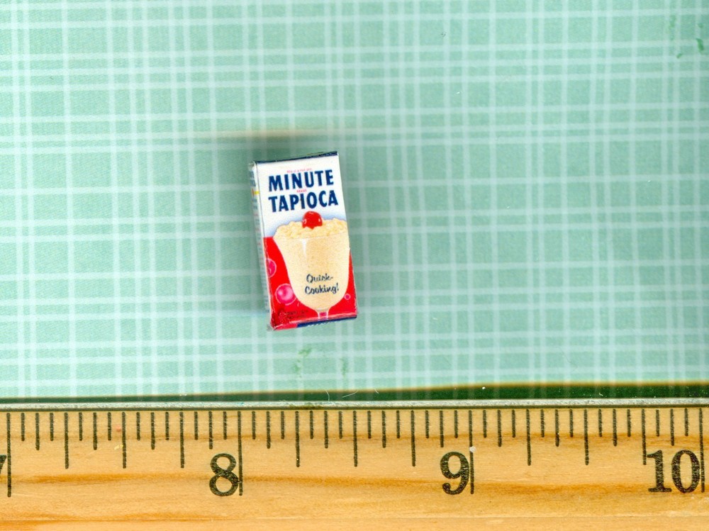 Dollhouse Miniatures Size Tapioca Pudding Box