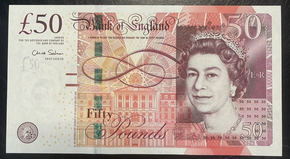 Old Fifty £50 Pound Note Uncirculated