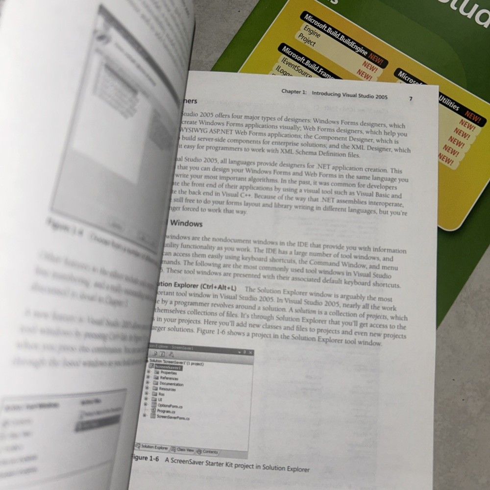 Microsoft Visual Studio 2005 BOOK & (2) POSTERS Only!