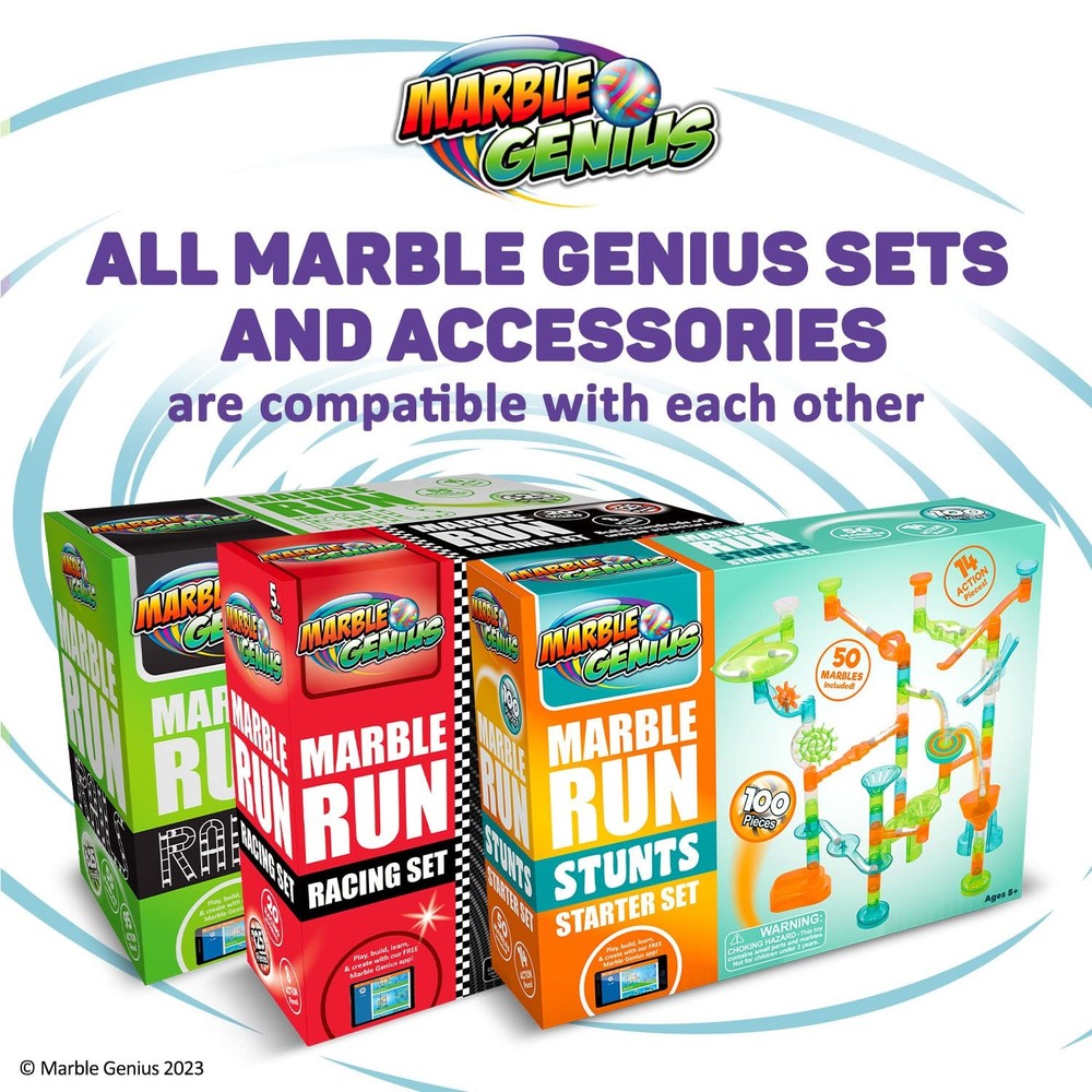 Marble Genius Stable Bases, 4pcs Run Accessory Set Medium, Multicolor