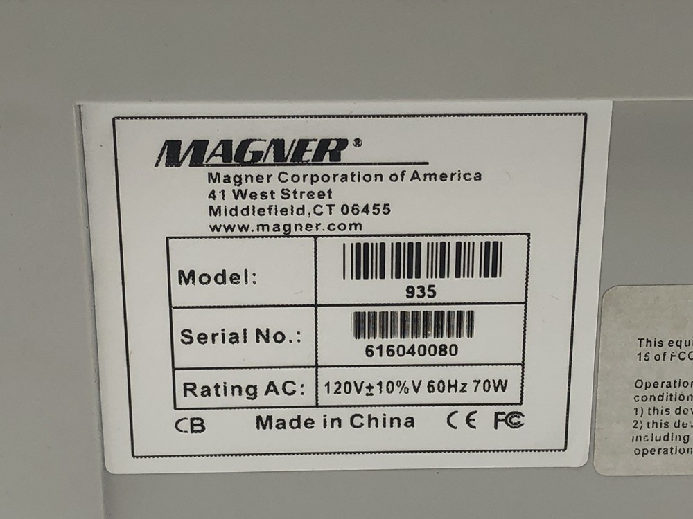Magner 935 Coin Sorter Machine Automatic Coin Counter