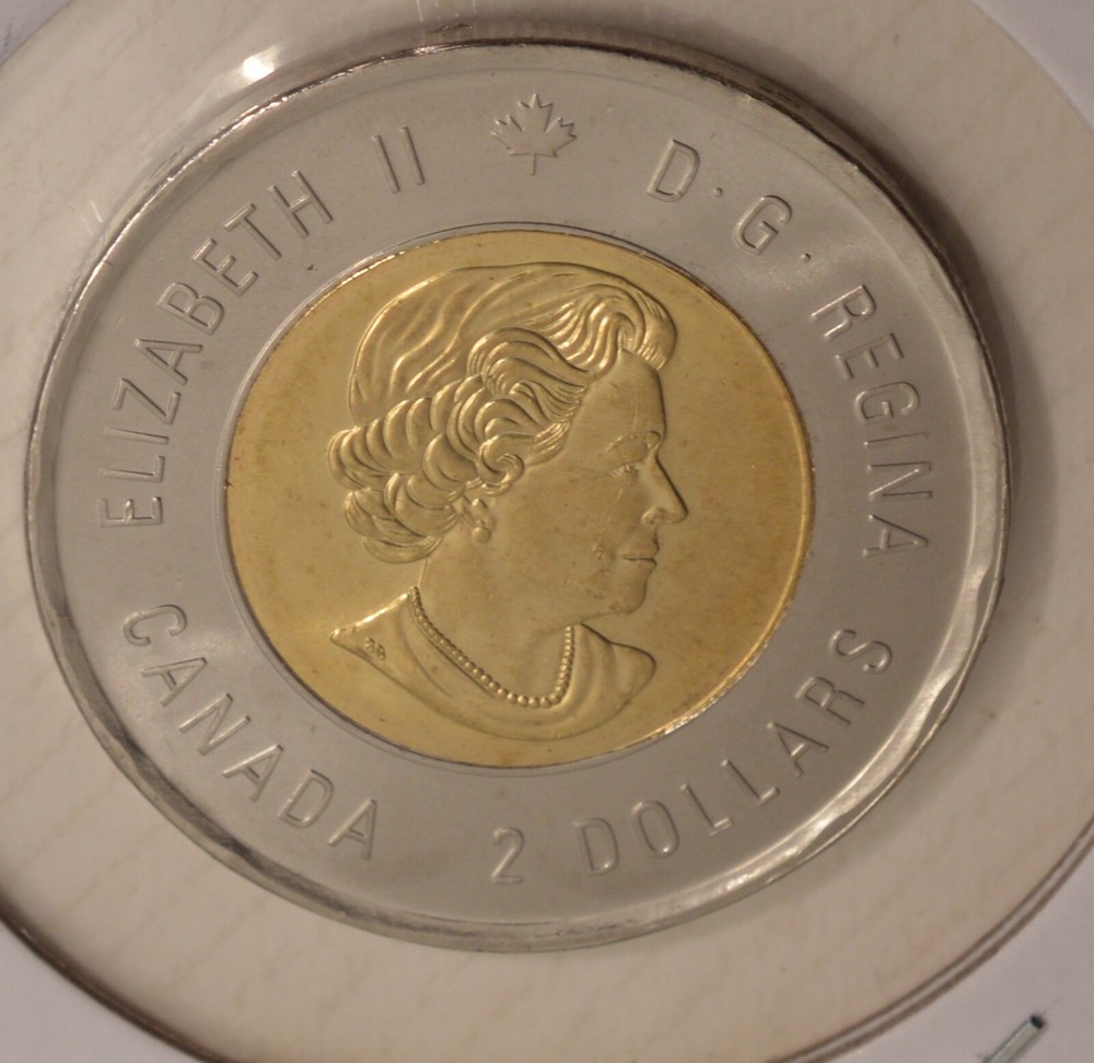 2019 Canada 2$ Dollar - D-Day - PLAIN - UNCIRCULATED from Special Mint Roll 🇨🇦