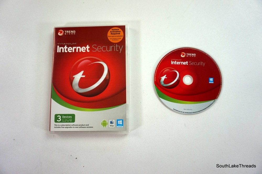 Trend Micro Titanium Internet Security 3 Devices Apple Windows Android 2013