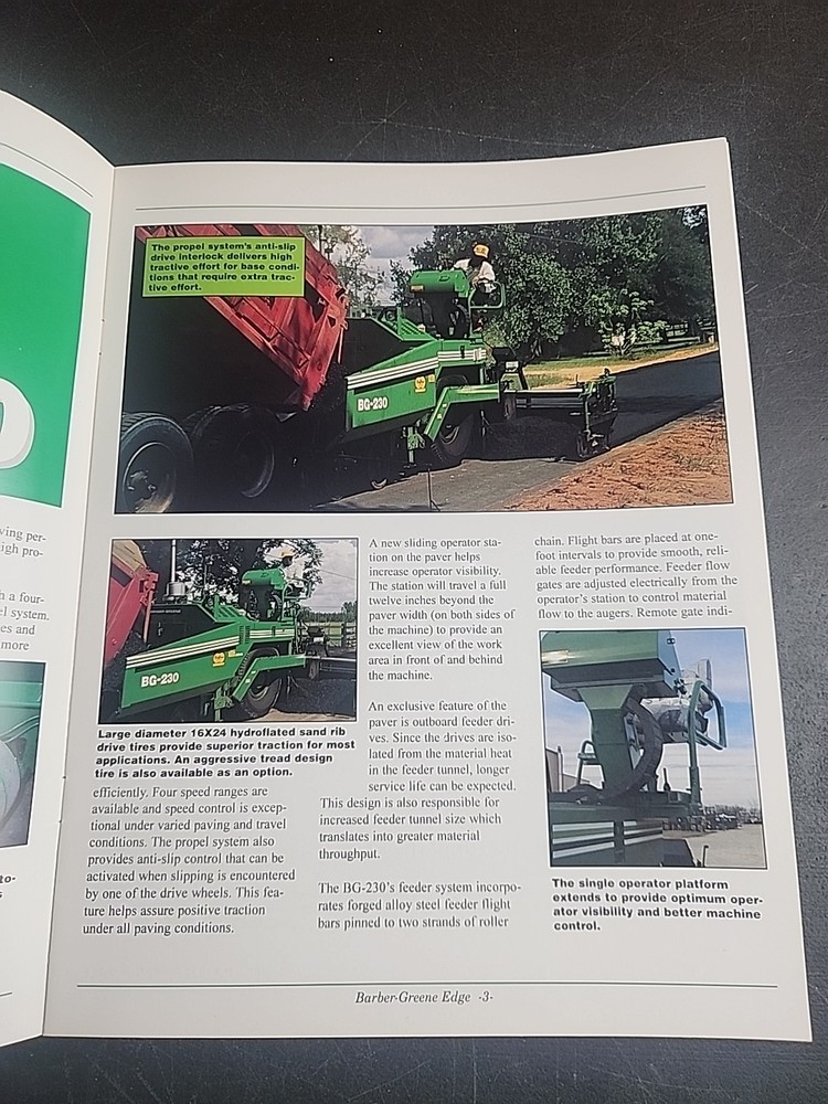 BARBER-GREENE EDGE BROCHURE NUMBER 1