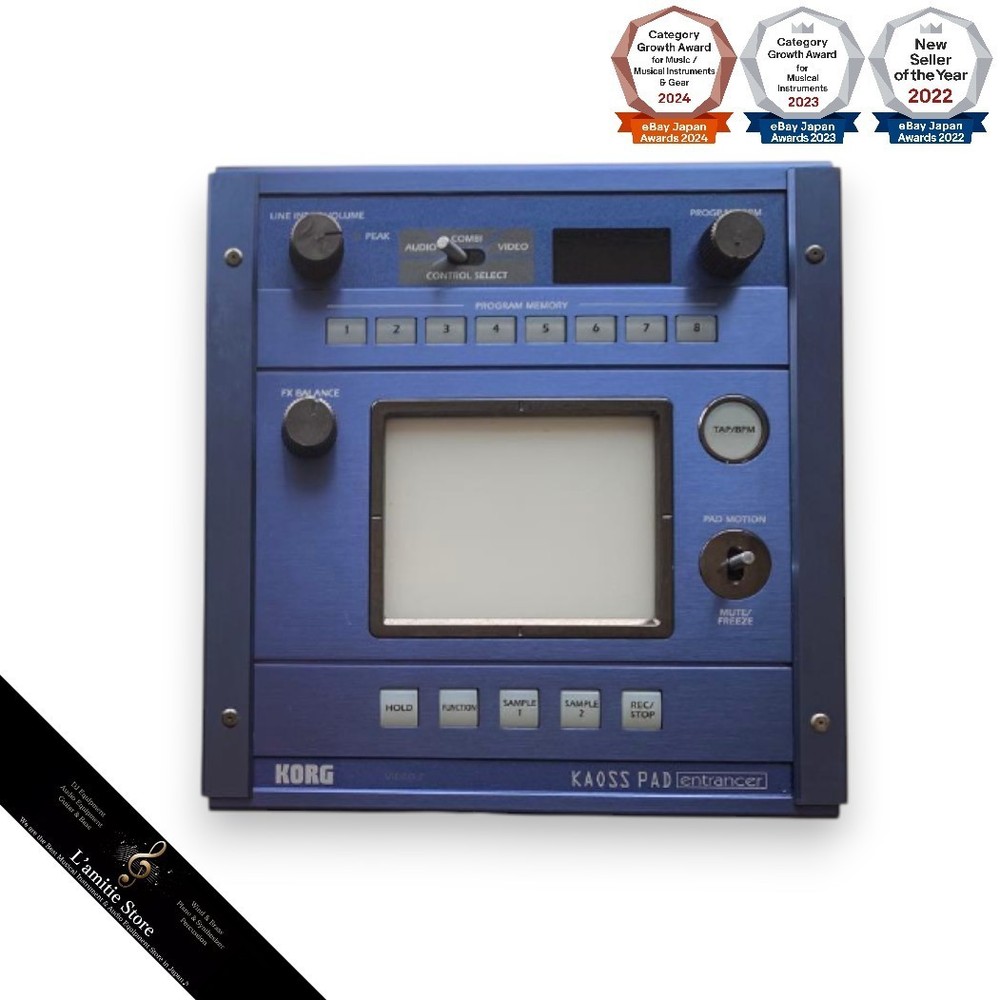 Korg Kaoss Pad Entrancer KPE1 Audio Video Processor Multi Effects Blue Sampler