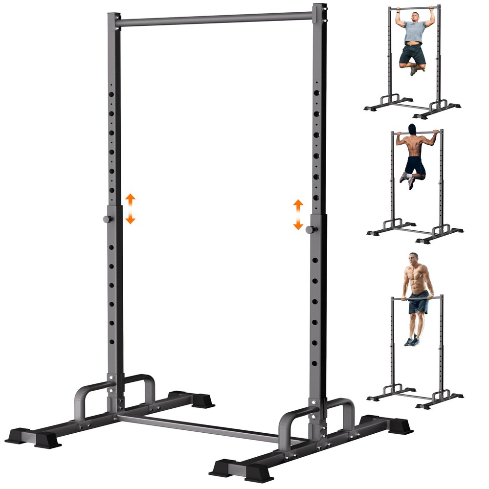 Pull Up Station, Adjustable Pull Up Bar Free Standing Power Racks, Multifunct...