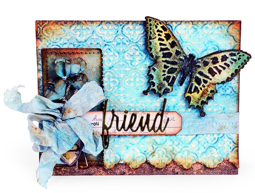 Sizzix Thinlits Friendship Words: Script 16PK set #660225 Retail $22.99 T. Holtz