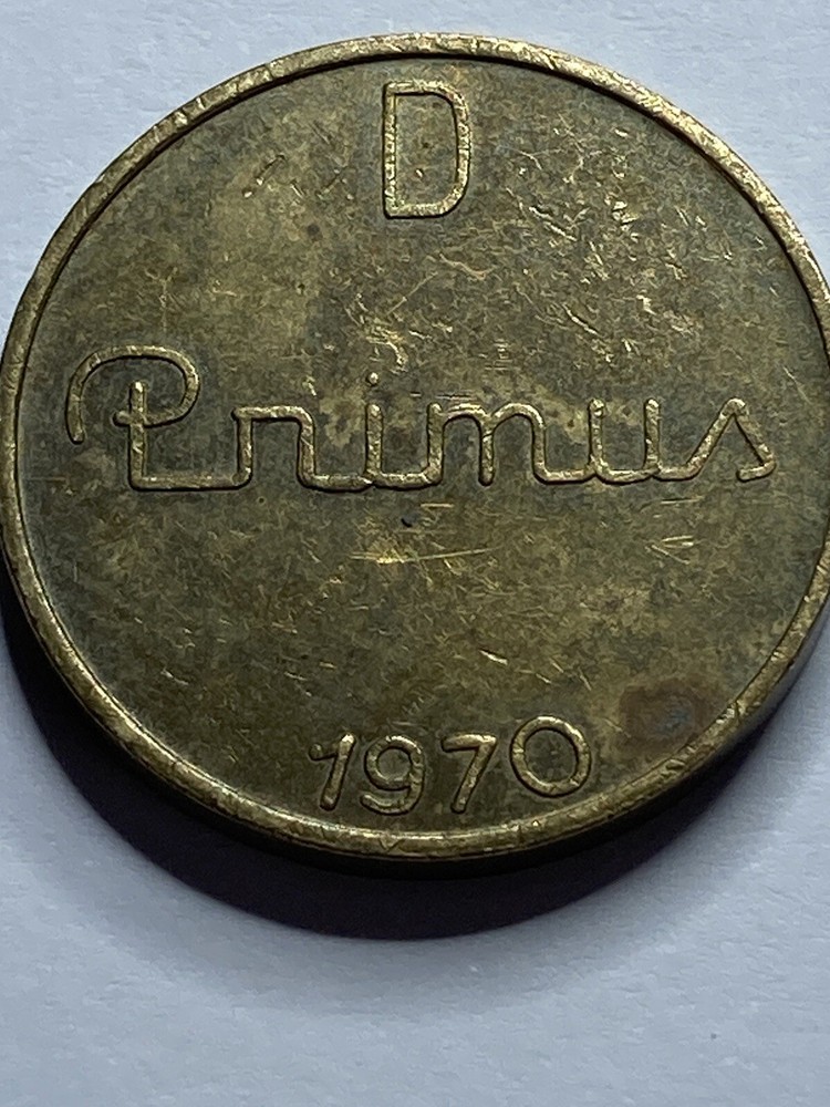 1970 PRIMUS TOKEN - BRASS - LOOK!