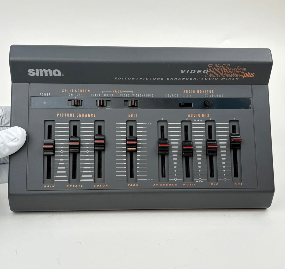 NOS Sima Video Editmaster Edit Master Plus W/ Power Audio Cables & Microphone