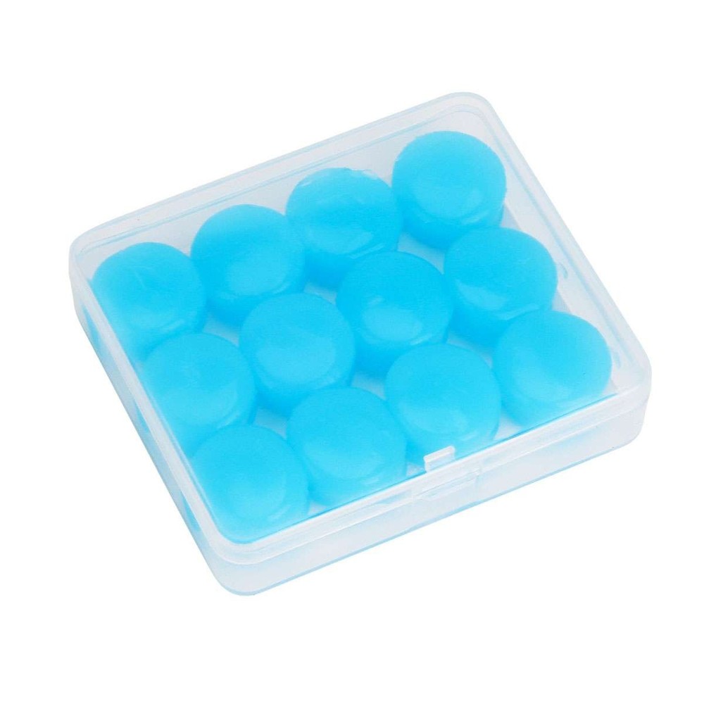 12/24X Reusable Silicone Ear Plug Noise Cancelling Earplug Protector Study Sleep
