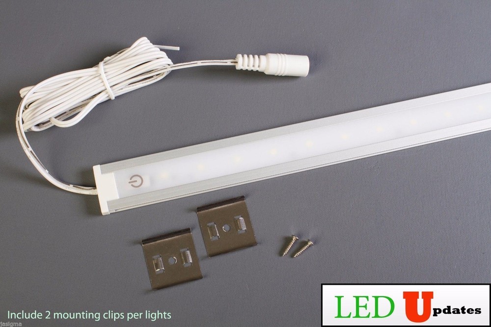 2pcs Vanity Mirror LED LIGHT White Set For makeup TOUCH SENSOR Dimmer & UL POWER