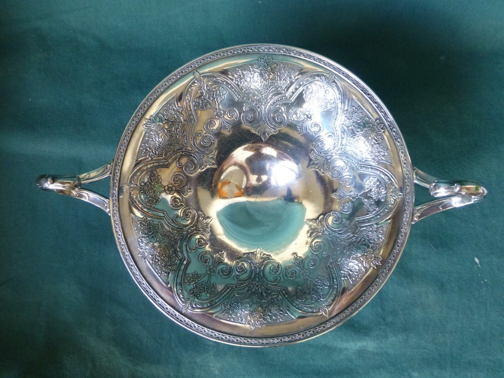 Antique Wilcox Silver Plate Two Handled Compote