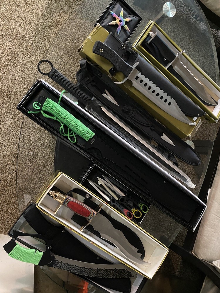 sword and knifes