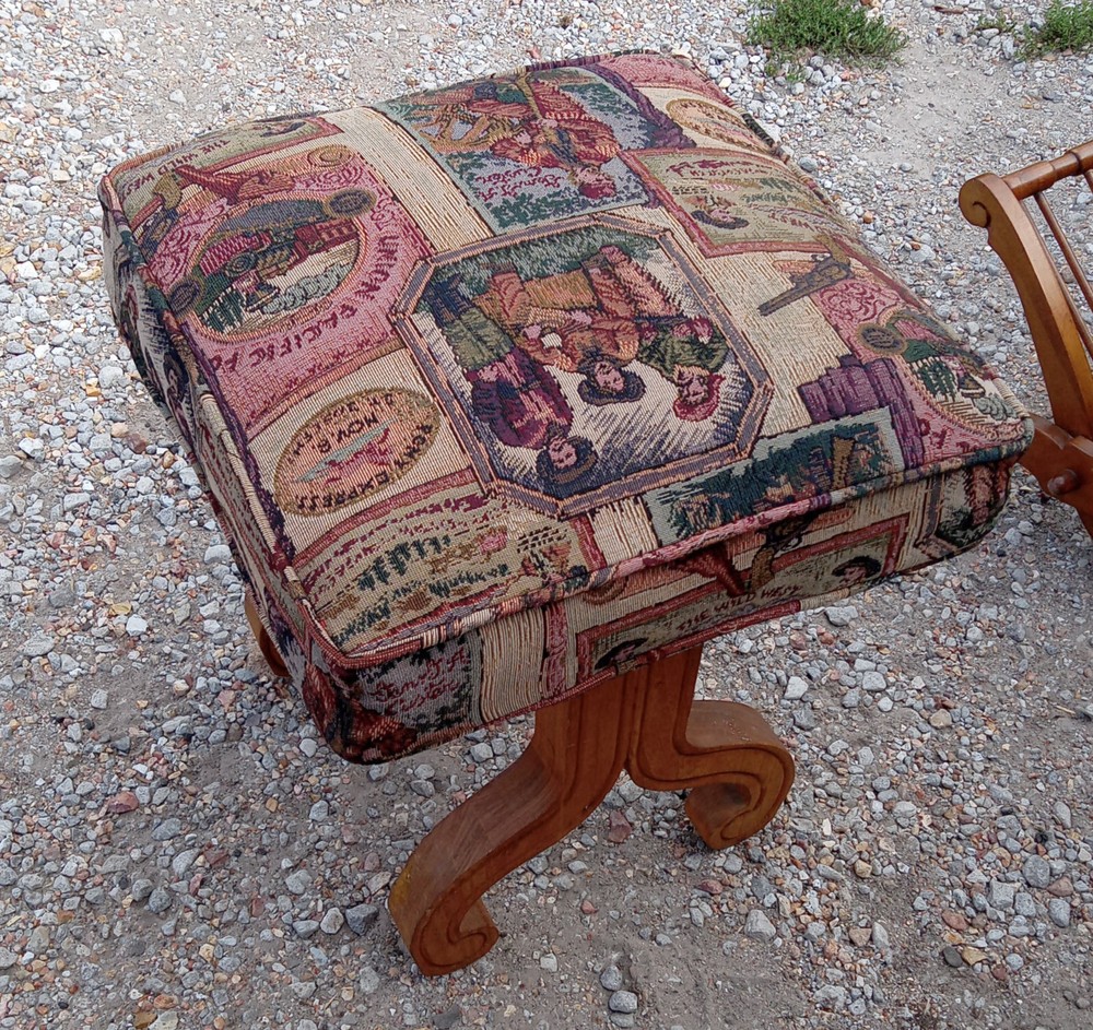 Western Print Vanity Bench (VB112)