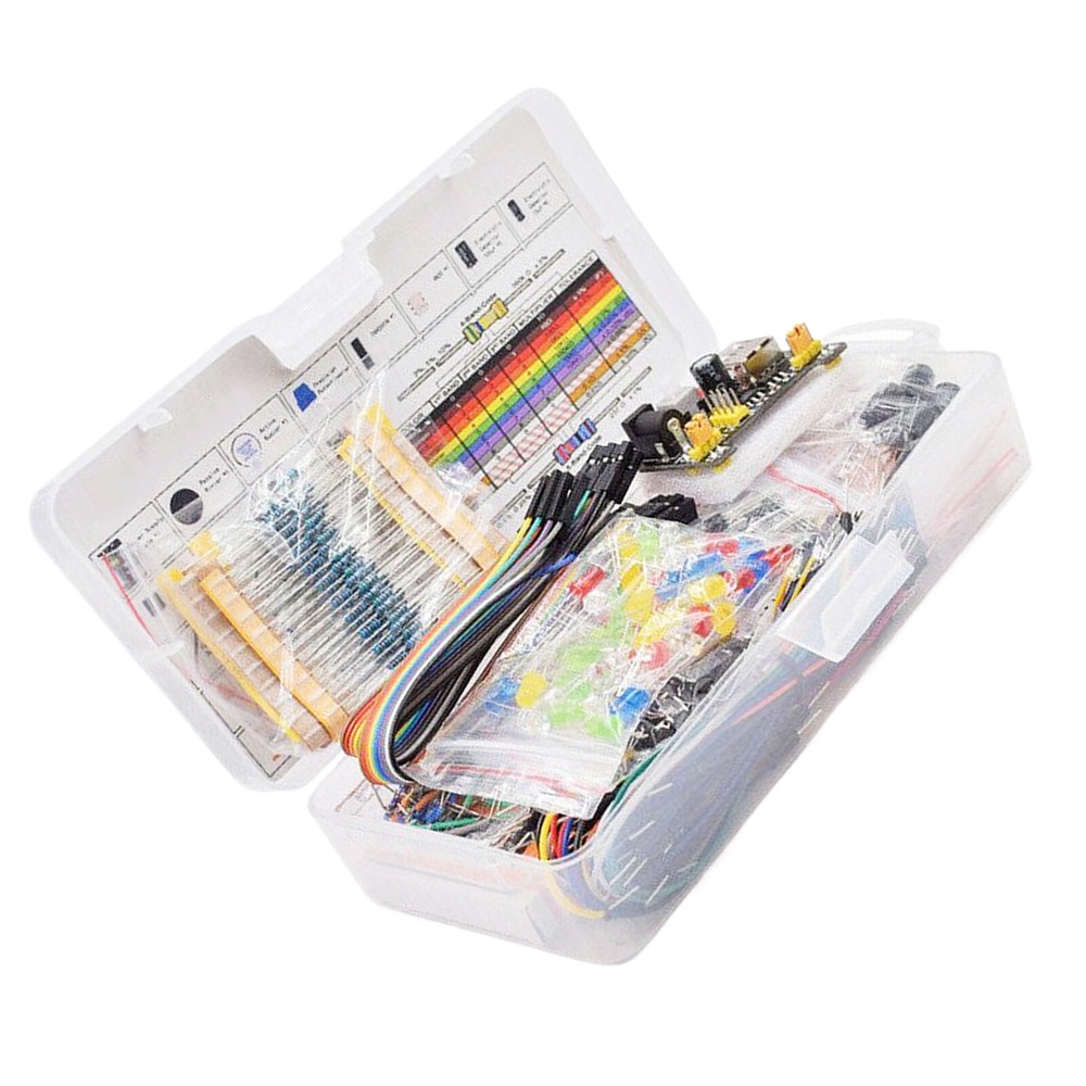 Electronics Component Basic Kit with 830 tie-points Breadboard Resist for UNO R3