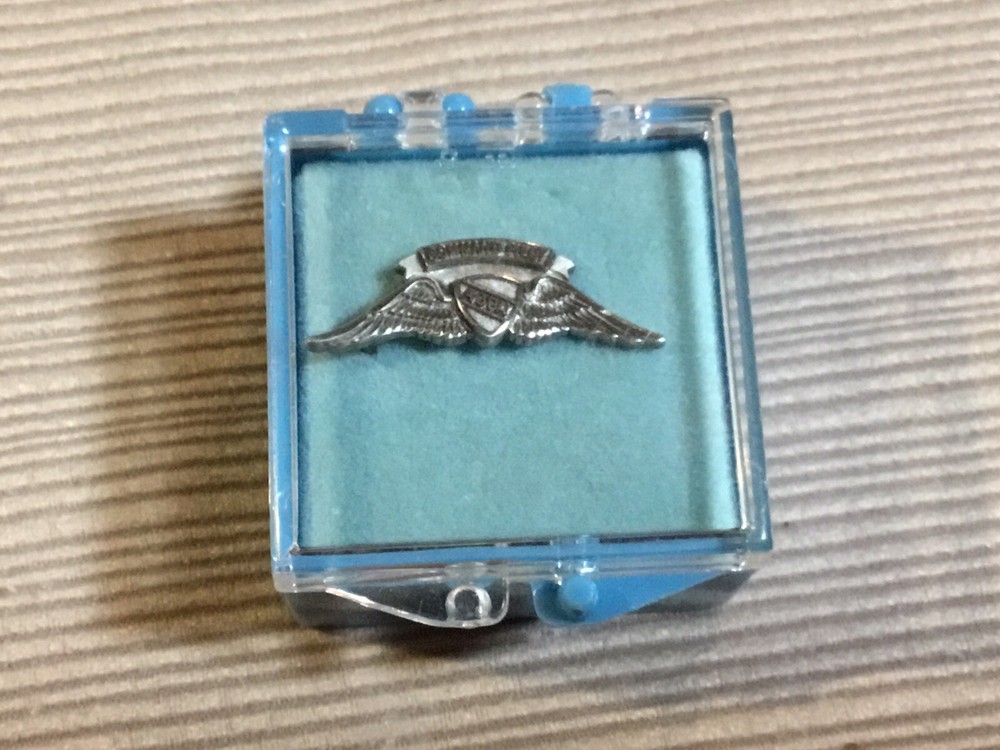 AOPA Command Pilot Sterling Silver Wings Lapel Pin