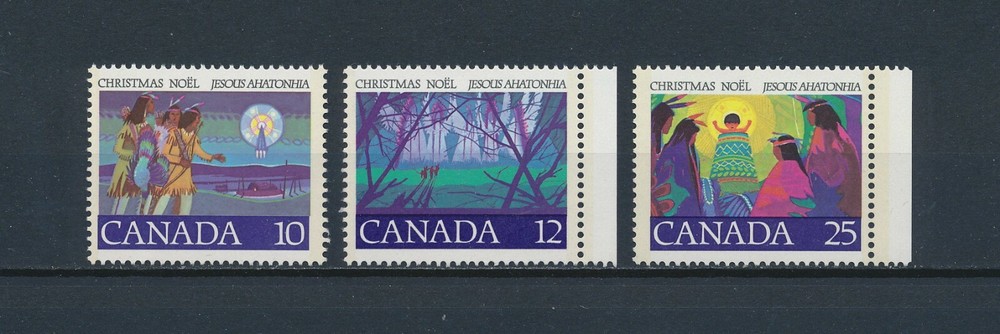 CANADA   741-3 Mint, Christmas, 1977