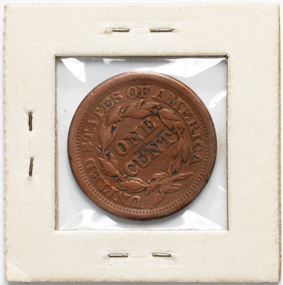 1849 Braided Hair Large Cent