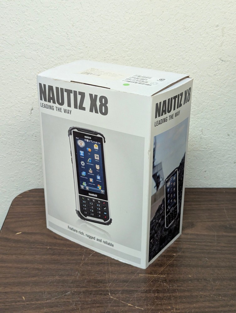 handheld NAUTIZ X8 compact rugged Android data collector; tested, works; reset