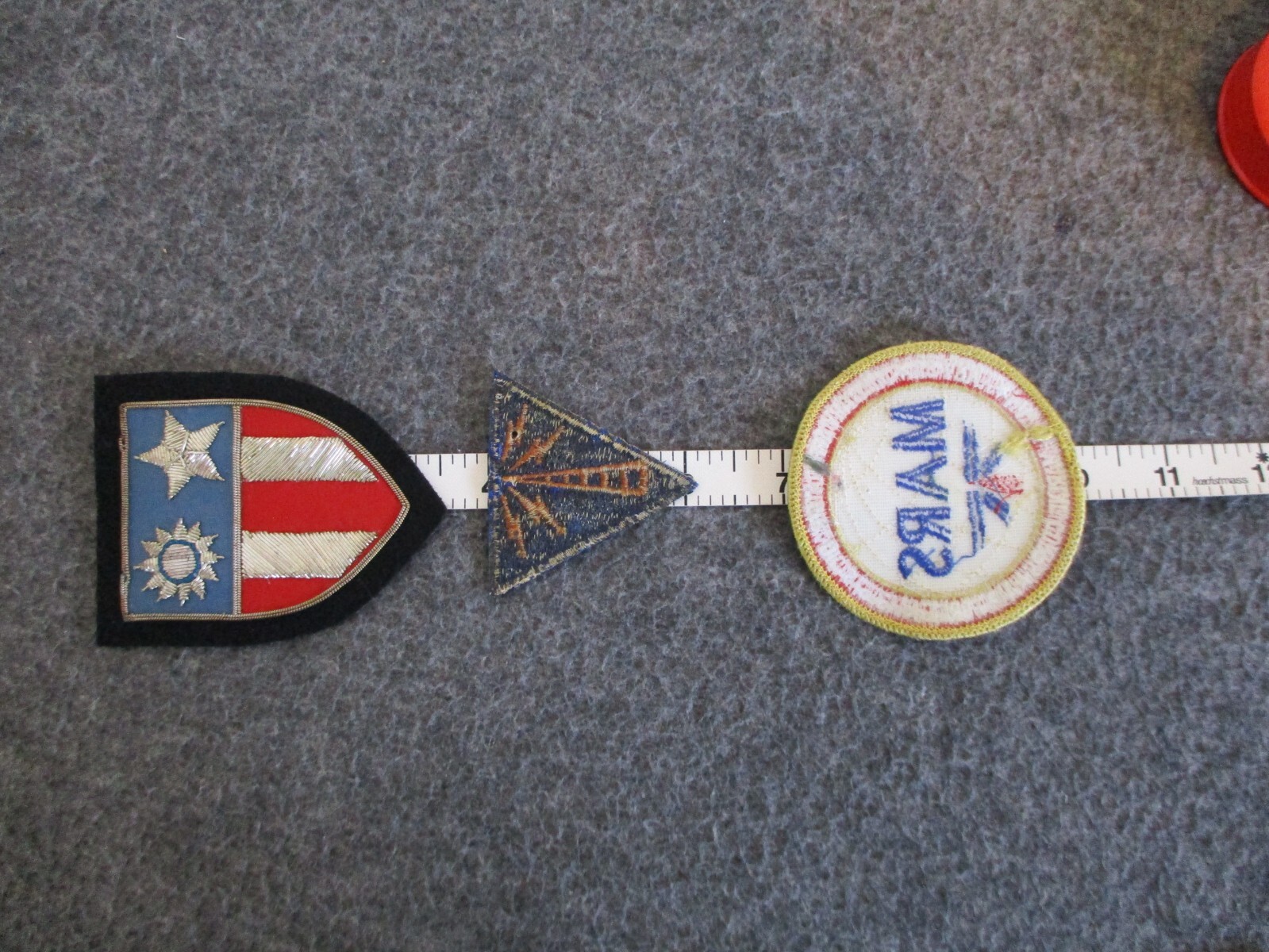 WWII COMMUNICATIONS SPECIALIST CBI THEATER MILITARY AFFILIATE+(MARS) PATCH/SIGN