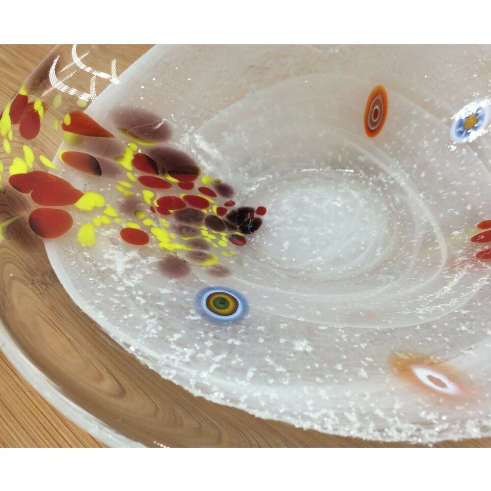 Millefiori style Glass Dish