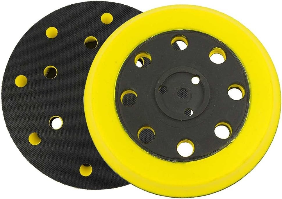 High-Performance 5-Inch Hook & Loop Sander Pad - Medium Grit 180, 8-Hole Design