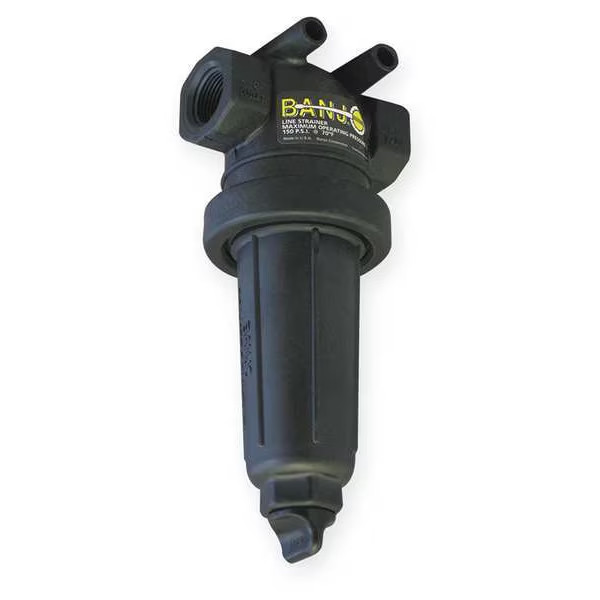 Banjo Lst100-50 T-Line Stainer,1",Fnpt,50 Mesh,Black