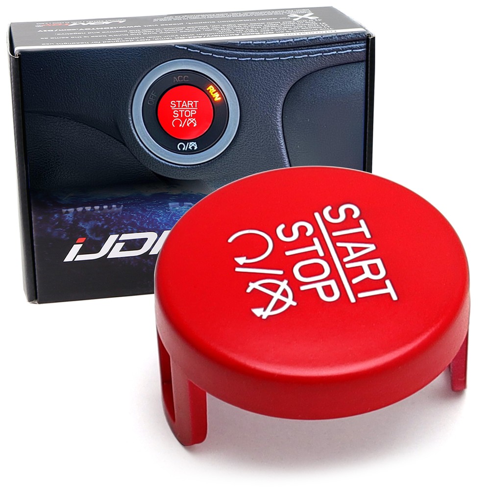SRT Style Red Engine Push Start Button Replacement For Dodge Charger Challenger