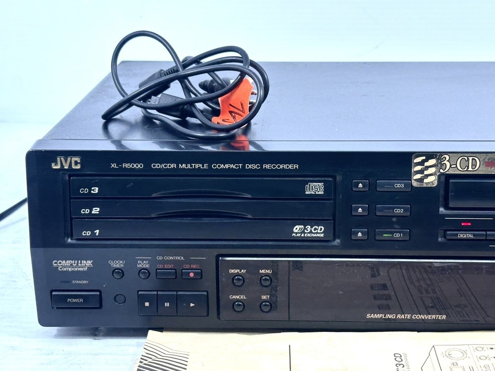 JVC XL-R5000 Digital Multi CD Compact Player & Recorder, Left Side Working Only