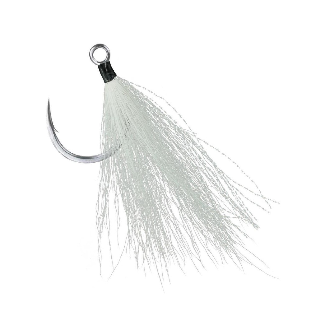 BKK Lone-Diablo Bucktail Teaser/Replacement Hook White
