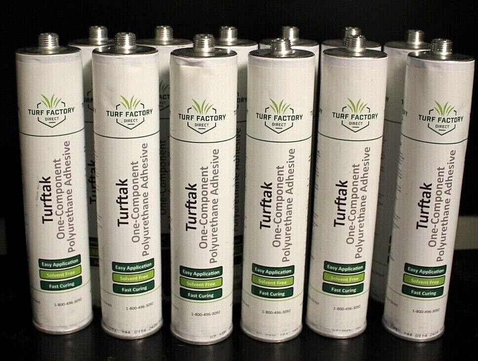 12(10oz Tubes)Turftak 1128 One-Component Polyurethane Adhesive - See Description